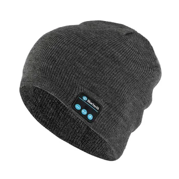 Karstā Pārdošanas Bluetooth Mūzikas Austiņas Beanie Iebūvēts Stereo Skaļrunis Adīta Cepure Vīriešiem, Sievietēm, kas Darbojas Klp Āra Sporta-B5