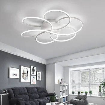 Griestu lustra, lai dzīvojamā istaba guļamistaba lamparas de techo Akrila Alumīnija Vilnis Avize Spīdumu Modernu LED Lustras Apgaismojums