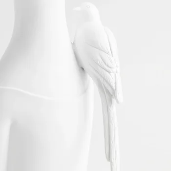 Sveķu Putnu Puķu Meitene Figūriņas Ziemeļvalstu Ins Radošo Rokrakstu Statuja Abstraktu Ornamentu Rezidentiem Dāvanu Dekori Mājas Piederumi