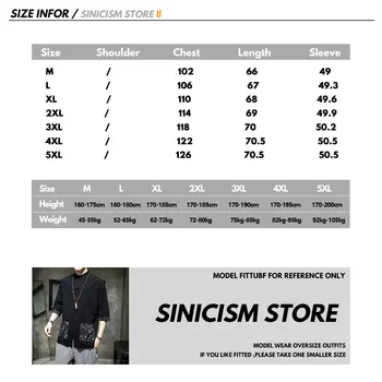 Sinicism Veikalā Black Raibs Ķīniešu Stila Krekls Mens Fashion 2020. Gada Vasaras Drukāt Vīriešu Krekli Vīriešu Baltākus Sprādzes Krekls Apģērbi
