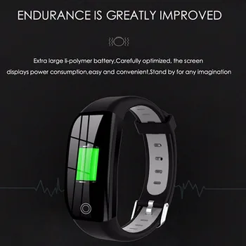 Ir 2021. GPS Fitnesa Tracker Ar Asins Spiediena Mērīšana Aproce Veselības Kardio Sporta Sirds ritma Asins Pedometrs Smart Aproce