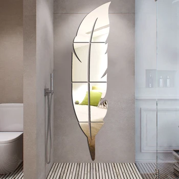 120CMx30CM Lielu Spalvu Akrila Spogulis Mājas Apdare Pašlīmējošas Spogulis DIY 3D Mājas Decal Dzīvojamās Istabas Sienas Sienu Dekori