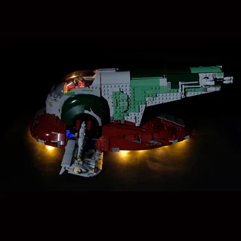 Led Light Komplekts Lego 75060 star wars UCS Vergu No. 1 Saderīgs 05037 Celtniecības Bloki, Ķieģeļi, Rotaļlietas (tikai gaismu+Bateriju kārba)