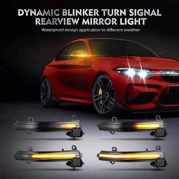 LED Pagrieziena Signālu Gaismas Pusē Ārējie Atpakaļskata Spoguļi Indikators Blinker Repeater Dinamisko BMW F20 F21 F22 F30 E84 1 2 3 4 Series