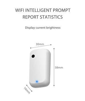 Tuya WIFI Smart Gaismas Automātikas Sensoru, Smart Home Apgaismojuma Spilgtumu Detektoru Saderīgs Ar Phone