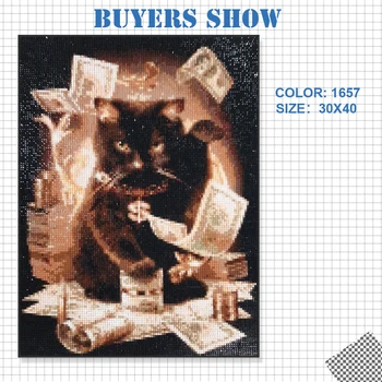 EverShine Dimanta Krāsošanas Komplekts Kaķis Pilnu Kvadrātveida Dimanta Izšuvumi, Pārdodot Dzīvniekus Cross Stitch Rhinestone Mākslas Hobijs, Dāvanu, Mājas Dekoru