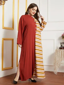 Sieviešu Rudens Musulmaņu Abaya Kleitu Elegants Turcija Marokas Kaftan Maxi Hijab Vestidos Islāma Apģērba Ramadāna Musulman Ropa Boho