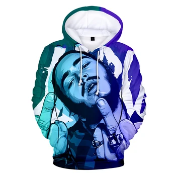 Post Malone 3D Iespiesti Hoodies Sieviešu/Vīriešu Harajuku Fashion garām Piedurknēm ar Kapuci sporta Krekls 2019 Karstā Pārdošanas Gadījuma Streetwear Drēbes