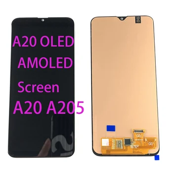 Surper AMOLED LCD Samsung Galaxy A205/DS A205F A205FD A205A Displejs, Touch Screen Digitizer Montāža Samsung lcd A20