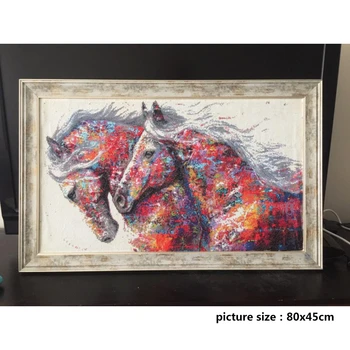 HUACAN Dimanta Krāsošana Zirgu Komplekti, Roku darbs, Rokdarbi DIY Dimanta Izšuvumi Dzīvnieku Mozaīkas Rhinestone Attēlu