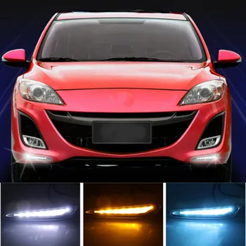 1 Pāri, Par Mazda 3 Mazda3 2010 2011 2012 2013 LED dienas gaitas lukturi Dienas Gaismas lukturi dienas gaismas dzeltens pagrieziena Signāls, miglas lukturi