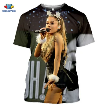 SONSPEE Ariana Grande T Krekls Sievietēm Gothic Modes Harajuku Paldies U Blakus T 3D Drukas 90. gadu Hip Hop, Vasaras Sporta T-krekls Top Tee