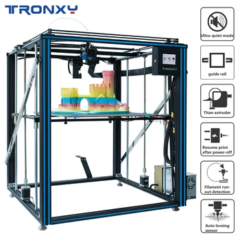 Tronxy X5SA-500 PRO 3D Printeri Klusums Mainboard Kontroles Augstu Kvalitāti, Ar Rokasgrāmata, Dzelzceļa un Titan Presēt Elastīga 3D Drukas Mute