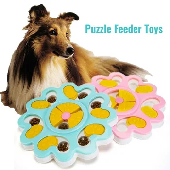 Suns Puzzle Rotaļlietas Palielināt IQ Interaktīvās Slow Food Padeves Barošanas Bļoda Pet Suņiem Mācību Spēles padeve Mazu Suņu Kucēnu