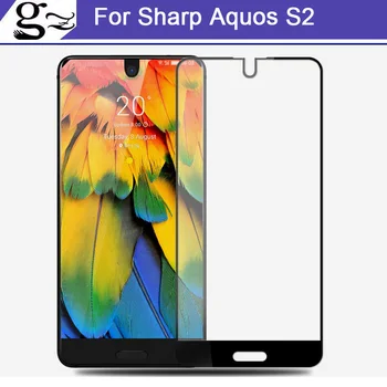 1gb 3D Rūdīta Stikla Sharp Aquos S2 Pilnībā Segtu 9H filmu sprādziendrošas Ekrāna Aizsargs, Par Sharp AquosS2 FS801