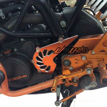 Oranžs Motociklu CNC Alumīnija Priekšējā Zobrata Ķēdes Vāka Aizsargs Aizsargātu Piederumi KTM Duke 125 200 390 2013 2016-2018
