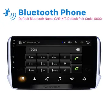 Seicane Android 9.1 2DIN Automašīnas Vadītājs Vienība, Radio, Audio GPS Multimedia Player Peugeot 2008-2016 atbalsta wifi Carplay