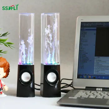 Ir 2021. Diviem asv dolāriem. LED gaismas Altaises dejas ūdens fuente mūziku uz PC portatīvie authorizer stereo skaļrunis birojs