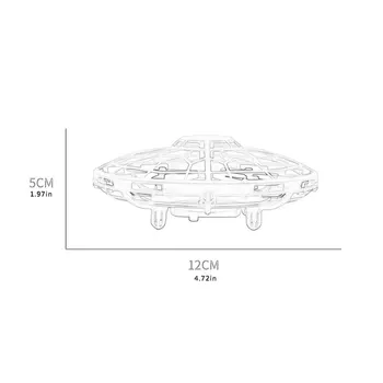 Helikoptera Nlo Gaisa Kuģu Automātiskās Indukcijas Sensors, Kas Peld Ar Apakštase Mini Dūkoņa Bērniem Dāvana Trīs Krāsu
