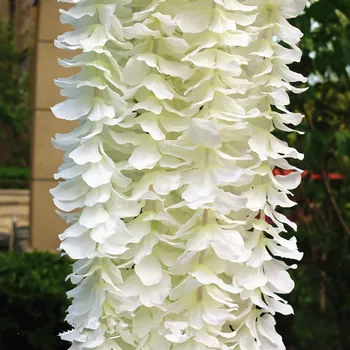 10pcs 1M 2M Zīda wisteria cattley mākslīgo ziedu imitācijas vīnogulāju DIY kāzu dekorēšana mājas puse, dārza dekorēšanai