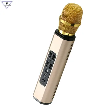 Profesionālās Portatīvo Bezvadu Bluetooth Karaoke Mikrofons Dual Skaļrunis Ar Dinamisko Mikrofonu, Lai Mūzikas Mīļotājiem Dziedāt Ierakstu