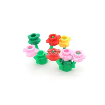 MARUMINE 500PCS/Daudz DIY Ziedu Ķieģeļi Rotaļlietas 33291 Pilsētas Daļās KM Celtniecības Bloki Mācību Classic Būvniecības Rotaļlietas Bērniem