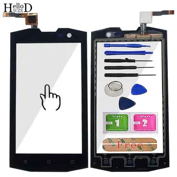 Mobilo Touch Ekrāns AGM A8 Mini Touch Screen Digitizer Panelis Priekšējā Stikla Lēcu Sensors TouchScreen Rīki Salvetes