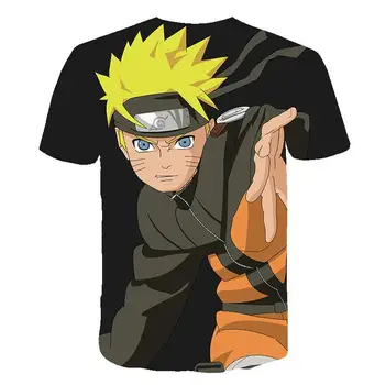 Vasarā Jauno Japānas Anime Naruto Uchiha Payne 3D T Krekls Vīriešu O-veida Kakla Karikatūra t-veida Topi Vīrieši/Sievietes Atdzist Drēbes Harajuku