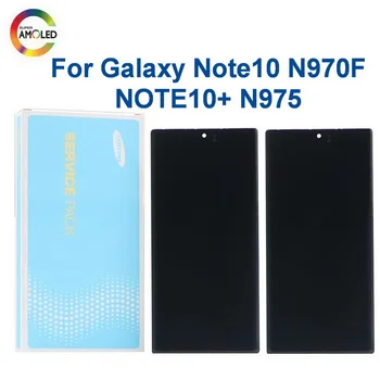 Oriģinālais LCD displejs Priekš Samsung Galaxy Note 10 N970F N9700, Ņemiet vērā, 10 Plus Piezīme 10+ LCD N975 N9750/DS Displejs, Touch Screen Ar Mirušo pikseļu