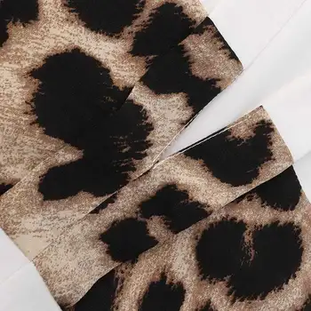 5XL Celmia Sexy Leopards Drukāt Blūze Sievietēm 2021. Gada Rudens V-veida Kakla Krekls ar garām Piedurknēm Gadījuma Mīksti Topi Vintage Blusas Sieviešu Apģērbs