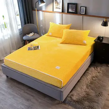 1 GAB silts cieto gultu matraču komplektu ar četriem stūriem, kas Aprīkoti Loksnes Ar Elastīgu Gulta Poliestera Matrača Vāciņu