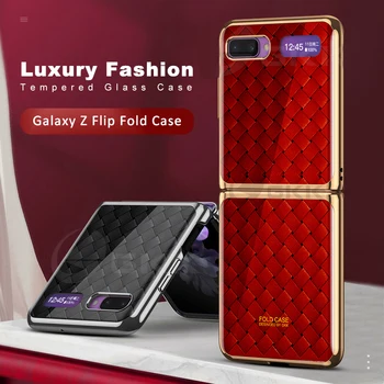 GKK Luksusa Reizes Case For Samsung Galaxy Z 2 Reizes Uzsist Modelis Rūdīts Stikls Cieto Segumu Samsung Galaxy Z Fold2 Pārsegu