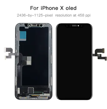 AAA+++ iPhone 5S 6S 6 7 8 Plus LCD Displejs Ar 3D skārienekrāna Montāža Nomaiņa iPhone X XR XS Max OLED Taisnība Signāls