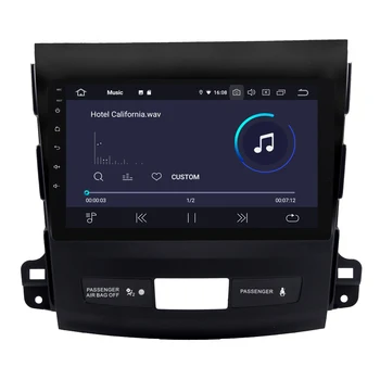 Par Mitsubishi Outlander 2007. - 2011. gadam Android 9.0 Auto Auto Radio Stereo GPS Navigācijas Navi Mediju Multimediju Sistēmu PhoneLink