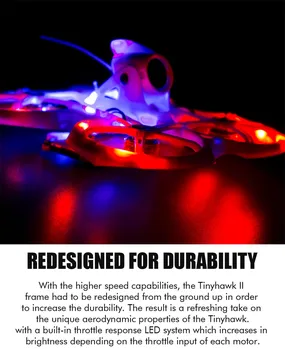 EMAX Tinyhawk 2 RTF FRSKY 1-2s LED 200 mw Runcam Nano 2 Kameras Sacīkšu FPV Dūkoņa Push-Par Avan TH-stils 2020 