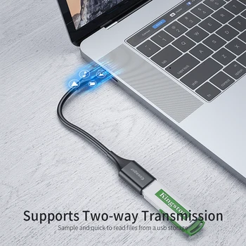 Essager USB C Tipa USB 3.0 Adapteris, OTG Kabelis Macbook Xiaomi mi 10 Pro, Samsung, Ņemiet vērā, 10 Plus USBC Tipa c Adapteris Savienotājs