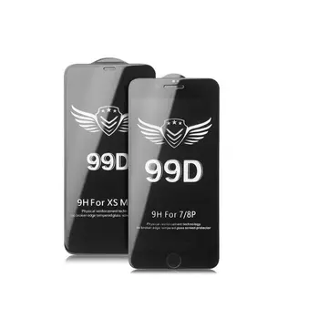 99D Pilnībā Segtu Rūdīts Stikls iPhone 7 8 Plus X Xs Max XR Stikla Filmu iPhone X Xs Max XR 7 8 Plus Brilles Aizsargs Filmu