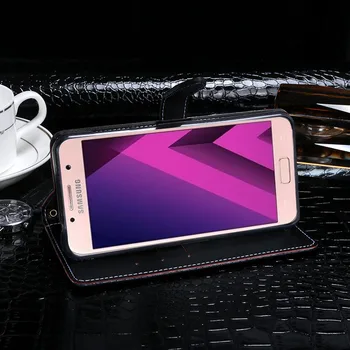 IDEWEI Samsung Galaxy A5 Līdz 2017. Lietu Vāku Luksusa Āda Flip Case For Samsung A5 līdz 2017. A520F A5200 Aizsardzības Telefonu Gadījumā