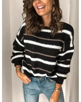 Karstā 2020. Gadam, Modes Sieviešu Džemperi Rudens Ikdienas Drēbes Ar Garām Piedurknēm Trikotāžas Džemperis Trikotāžas Džemperis Brīvs Džemperis Mētelis Outwear