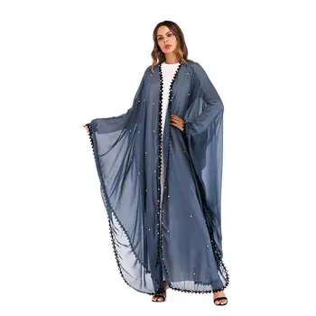 Musulmaņu bat piedurknēm dimanta Abaya Islāma Kimono Jaka Ilgi Drēbes, Kleitas Tunikas Vestidos Ramadāna turku Islāma abaya wq1167