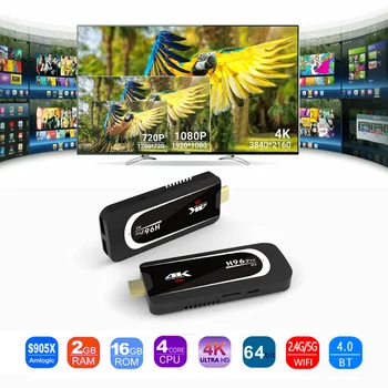 H96 Pro 4K Tv Stick Android OS 7.1 Amlogic S905X Četrkodolu 2G 16.G Mini PC 2.4 G 5G Wifi BT4.0 1080P HD Miracast TV dongle H96Pro