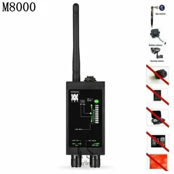 M8000 automātiskā Signāla Detektors Bezvadu RF Signālu Detektoru, Anti-spiegu Vaļsirdīgs Kameras GSM GPS Skenēšanas Finder Magnētisko Antenu Atklāt