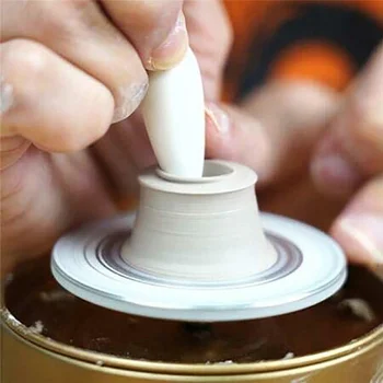 1500RPM Mini Keramikas Mašīna, Elektriskā Keramikas Riteņu DIY Māla Instruments, ar Paplāti Pieaugušajiem Bērniem Keramikas Māksla
