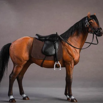 NFSTRIKE 20cm 1/12 Mēroga Vācija Hannover Silts Noasiņojis Modelis Zirgu Apdare mēroga modelis aksesuāri - Gaiši Brūna