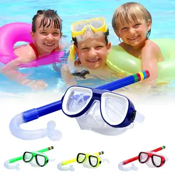 Bērnu peldēšanas Brilles Snorkelēšana, Daivings + Elpošanas caurule, 4 Krāsas, Peldēšana, Ūdens Sporta Brilles Niršanas Brilles Puisis&Meitene