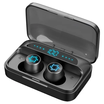 TWS Bluetooth Austiņas sazināties ar Uzlādes Box Bezvadu Austiņas 9D Stereo Sporta Ūdensizturīgs tika izveidotas vienkārši izcilas Austiņas ar Mikrofonu