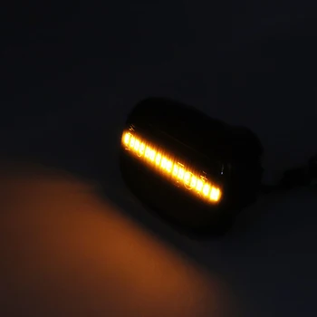 Niscarda 2gab LED Amber Dinamisku Plūst Pagrieziena Signāla Sānu Gabarītlukturi Gaisma 