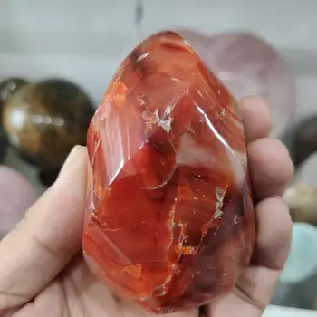 1gb 400-450g Dabas Sarkano Agate lāpu pulēta quartzcrystal Paraugu Dzīšana