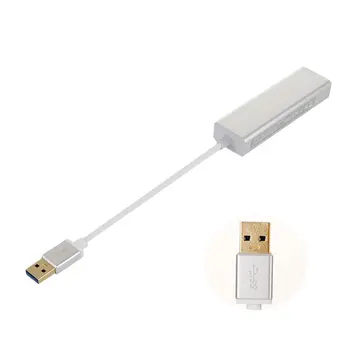 Praktisko 3 Porti USB 3.0 Gigabit Ethernet Lan RJ45 Tīkla Adapteri, centrs, lai 1000Mbps Mac DATORU ar Augstu Veiktspēju