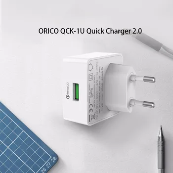 ORICO QC3.0 QC2.0 USB Quick Lādētājs, Sienas Lādētājs Smart Adapteris ar Micro USB Kabelis Samsung Xiaomi Huawei